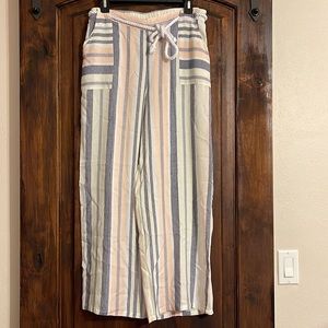 Striped palazzo pant